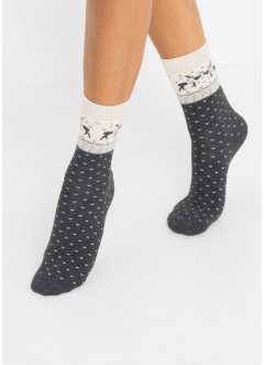 Termo ponožky na doma (3 páry) s organickou bavlnou a dárkovým lístkem, bpc bonprix collection