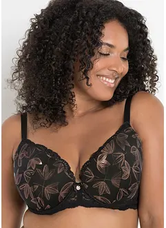 Vyztužená podprsenka s kosticemi a lesklým efektem, bonprix