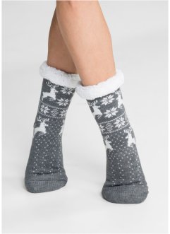 Hebké ponožky s medvídkovou podšívkou, bpc bonprix collection