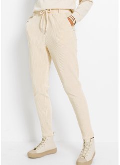 Kalhoty v manšestrovém vzhledu s elastickým pasem, RAINBOW