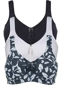 Podprsenka bez kostic (3 ks v balení), z organické bavlny, bonprix