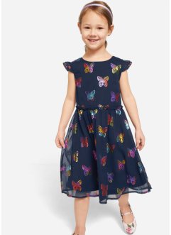Slavnostní dívčí šaty ze šifónu s motýlým vzorem, bpc bonprix collection