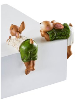 Zajíc – dekorace na polici (2 ks v balení), bpc living bonprix collection