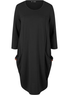 Nabírané šaty Punto di Roma s kapsami, 3/4 rukáv, bpc bonprix collection