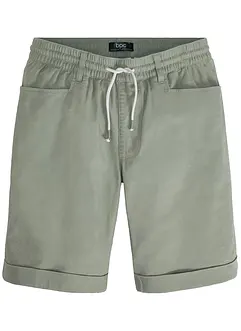 Bermudy bez zapínání, ze směsi lnu, Regular Fit, bonprix
