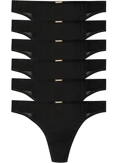 Kalhotky tanga z mikrovlákna, Feel Comfort (6 ks v balení), bonprix