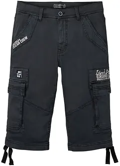 Dlouhé strečové bermudy s cargo kapsami, Regular Fit, bonprix