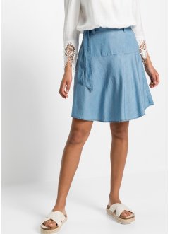 Džínová sukně s volány, z lyocellu TENCEL™, RAINBOW