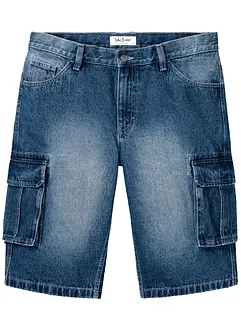 Džínové Cargo bermudy, Relaxed Fit, bonprix