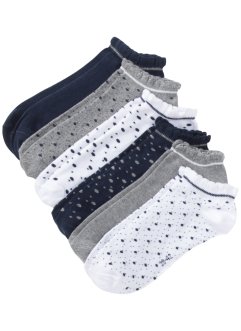 Krátké ponožky s vlnkovým lemem (6 párů), bpc bonprix collection