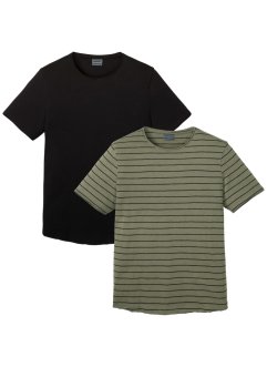 Tričko se srolovanými okraji (2 ks v balení) Slim Fit, RAINBOW
