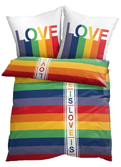 Povlečení s nápisem v Pride barvách, bonprix