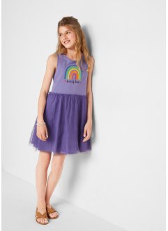 Dětské žerzejové šaty s pajetkami a tylovou sukní Pride, bpc bonprix collection