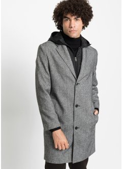 Krátký kabát s vyjímatelnou ochranou proti větru a s kapucí, bpc selection