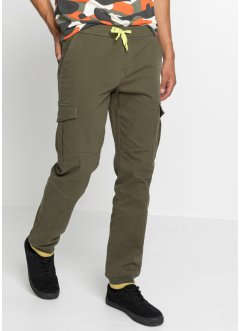 Strečové chino kalhoty bez zapínání Regular Fit Straight, RAINBOW