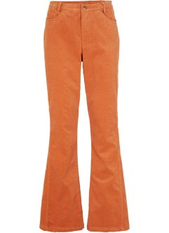 Strečové manšestrové kalhoty s pohodlnou pasovkou High Waist, bpc bonprix collection