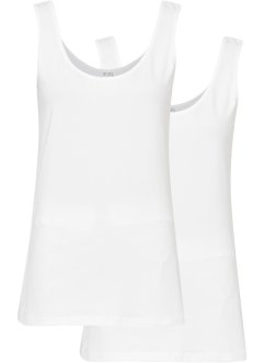 Elastická spodní košilka s organickou bavlnou (2 ks v balení), bpc bonprix collection