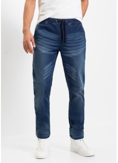 Slim Fit teplákové džíny, Straight, John Baner JEANSWEAR