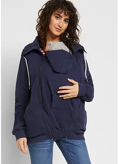 Těhotenská a nosící mikina na zip, bonprix