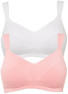 Podprsenka bez kostic, s organickou bavlnou (2 ks v balení), bonprix