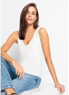 Žerzejový top s hlubokým výstřihem, BODYFLIRT