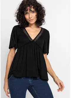 Boho triko s krajkou, BODYFLIRT