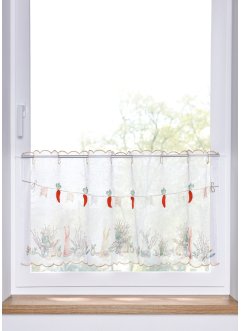 Vitrážková záclona s potiskem a 3D aplikací, bpc living bonprix collection