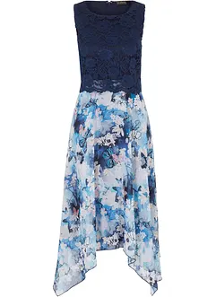 Šifonové šaty s jemnou krajkou, bonprix