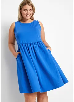 Úpletové šaty s kapsami, z čisté bavlny, bonprix