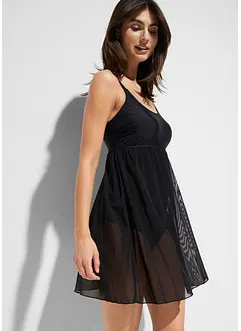 Koupací šaty se síťovinou, bonprix