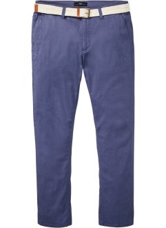 Strečové chino kalhoty Regular Fit z kolekce Speciální střih, s páskem, Straight, bpc bonprix collection