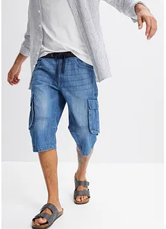 Dlouhé džínové bermudy, Relaxed Fit, bonprix