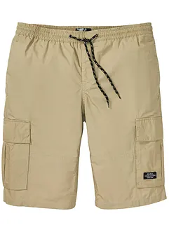 Cargo bermudy bez zapínání, pohodlný střih, Regular Fit, bonprix