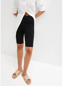 Krátké legíny z žebrovaného žerzeje, High Waist, bonprix