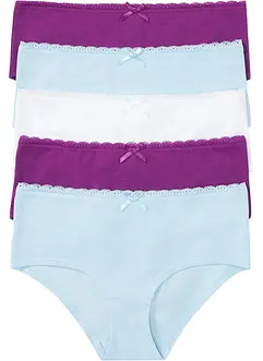 Bokové kalhotky (5 ks v balení), s organickou bavlnou, bonprix