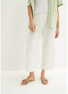 Lněné kalhoty Culotte, délka po lýtka, bonprix