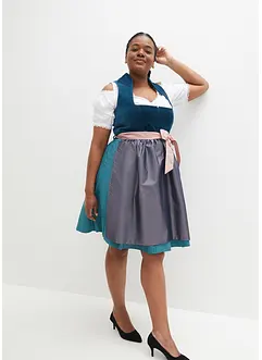 Kroj Dirndl se sametem, v délce midi (2dílná souprava), bonprix