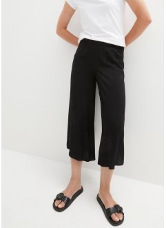 Kalhoty Culotte s gumovým průvlekem v pase, k lýtkům, bpc bonprix collection
