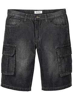 Dlouhé džínové cargo bermudy, Relaxed Fit, bonprix