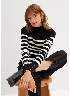 Rolákový svetr ze směsi s viskózou, bonprix