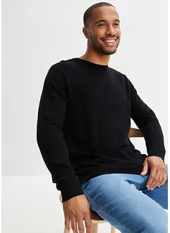 Vlněný svetr s podílem Good Cashmere Standard® a kulatým výstřihem, bonprix