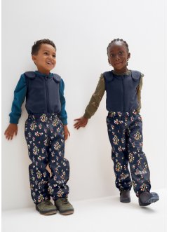Dětské termo kalhoty do deště s květinovým potiskem, bpc bonprix collection