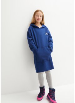 Dívčí mikinové šaty s kapucí, z organické bavlny, bpc bonprix collection