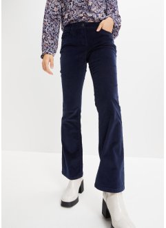 Strečové manšestrové kalhoty Bootcut, bpc bonprix collection