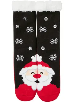 Heboučké ponožky s medvídkovou podšívkou, bonprix