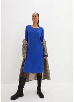 Oversized pletené šaty z žebrového materiálu, bonprix