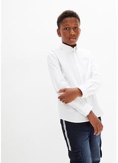 Chlapecká košile Slim Fit s výšivkou, dlouhý rukáv, bpc bonprix collection