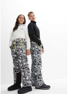 Dětské lyžařské kalhoty s potiskem, nepromokavé, bpc bonprix collection