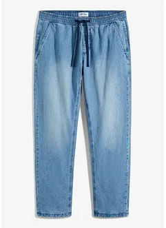 Termo džíny bez zapínání, s flanelovou podšívkou, Regular Fit, Straight, bonprix