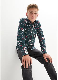 Chlapecká košile s vánočním motivem, Slim Fit, bpc bonprix collection